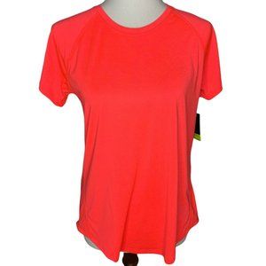 Tek Gear Performance Core Crewneck Tee Melon Energy Medium High Low Hem